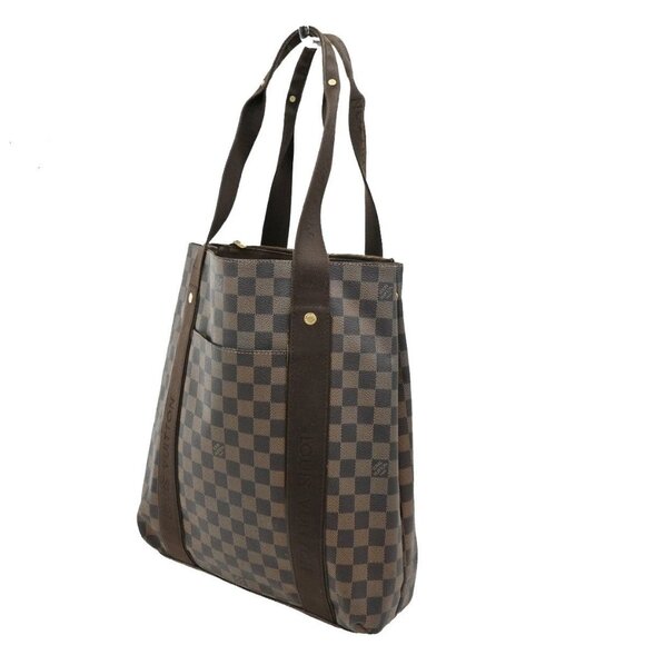 LOUIS VUITTON Cabas Beaubourg Shoulder Bag Damier Ebene Leather N52006 75KB546 - Picture 1 of 14